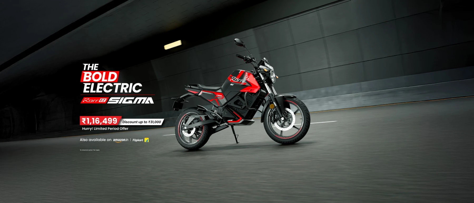 Rorr EZ Sigma Electric Bike Hero Banner