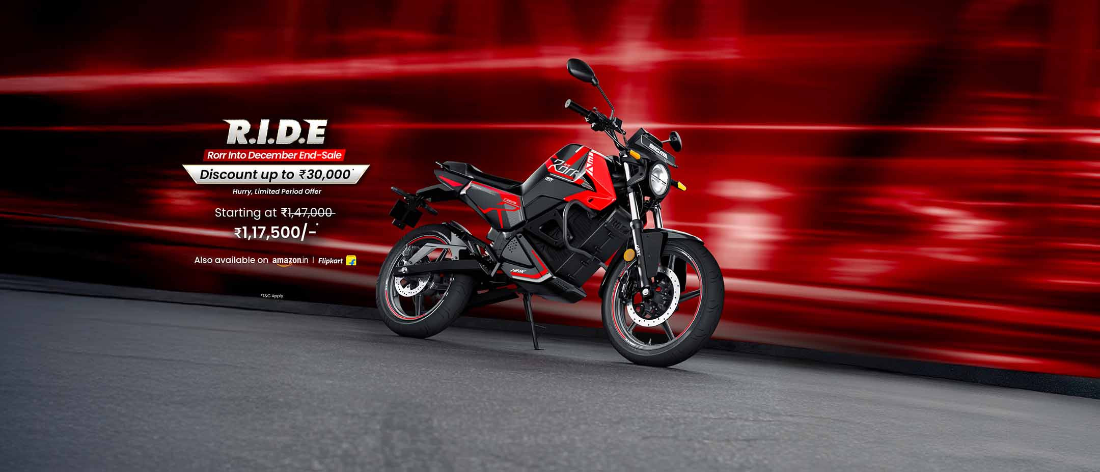 Rorr EZ Sigma Electric Bike Hero Banner