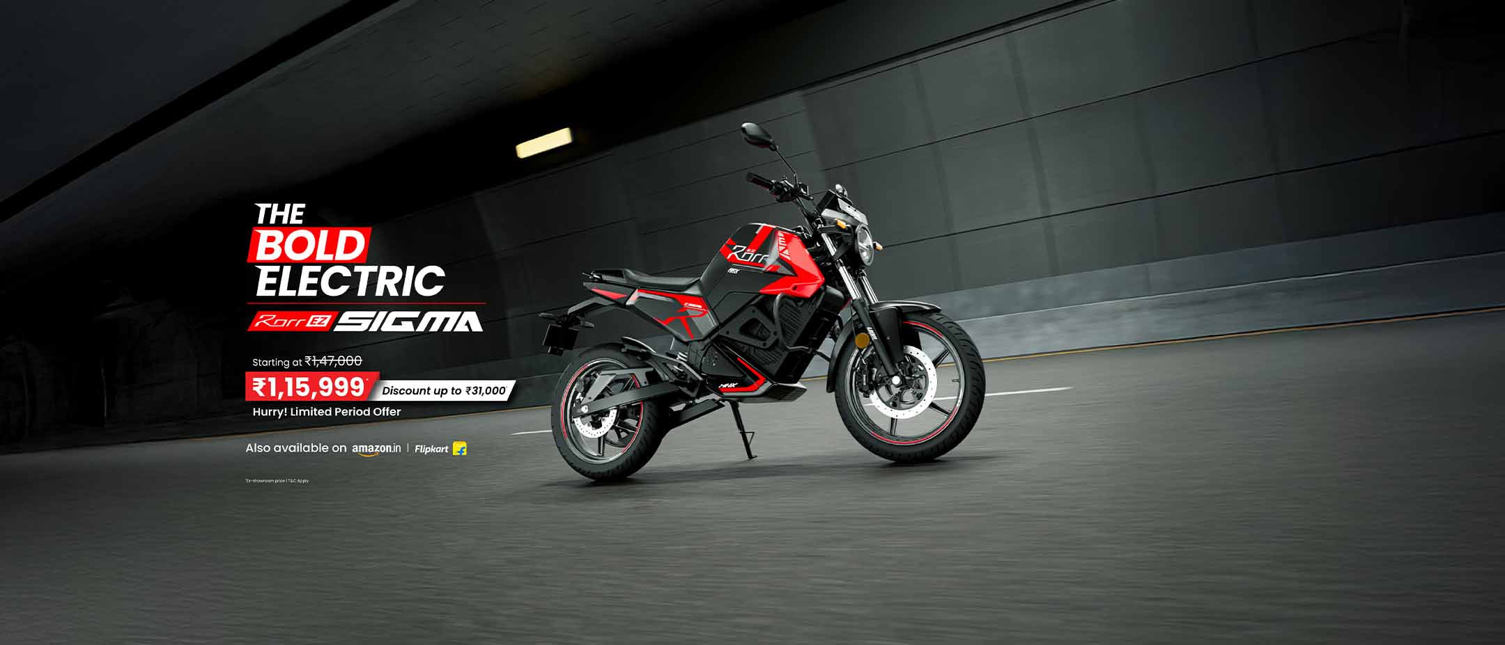 Rorr EZ Sigma Electric Bike Hero Banner