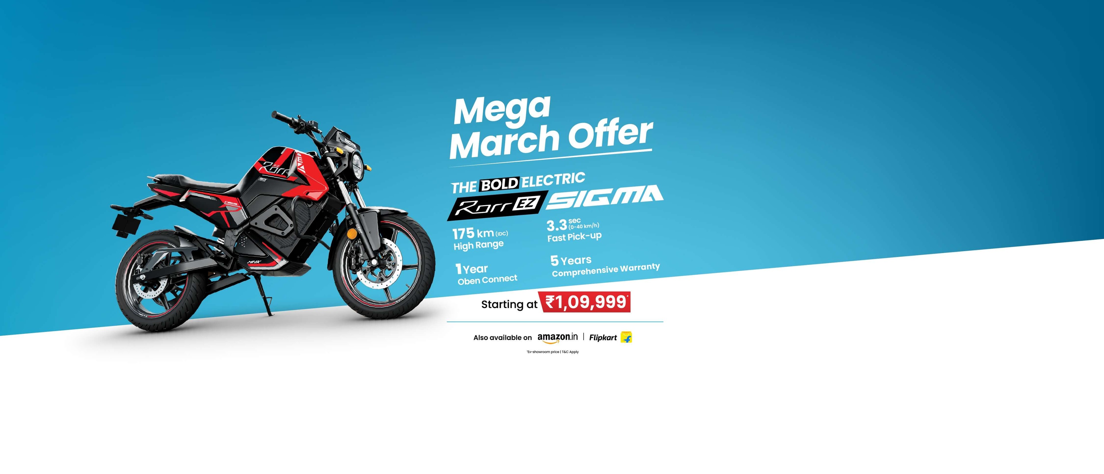 Rorr EZ Sigma Electric Bike Hero Banner