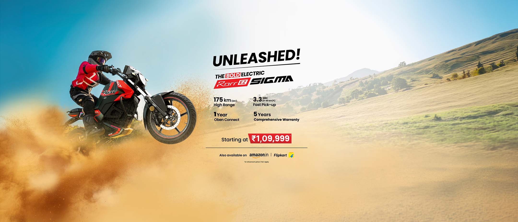 Rorr EZ Sigma Electric Bike Hero Banner