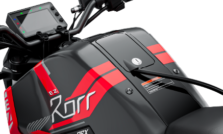 Covered Charging Port in Oben Rorr EZ Sigma